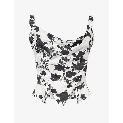 Vivienne Westwood Mens Absence Of Models Sunday Graphic-pattern Cotton Top In White