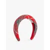 Vivienne Westwood Mens Tartan Wool Headband Aw24-red