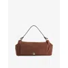Vivienne Westwood Mens Aw25-chocolate Brown Hazel Xl Suede Top Handle Bag