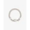 Vivienne Westwood Mens Aw25-platinum Man. Chester Brass Chain Bracelet In Metallic