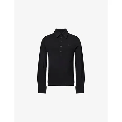 Vivienne Westwood Mens Black Archive Rugby Cotton Polo Shirt Xl