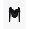 Vivienne Westwood Black Bea Corset Cardi Blouse In Black