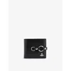Vivienne Westwood Man. Bondage Billfold Wallet Smooth Leather Black One Size Men In Black