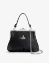 Vivienne Westwood Mens Black Granny Frame Recycled-polyurethane Cross-body Bag In Black