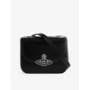 Vivienne Westwood Womens Black Linda Logo-plaque Leather Cross-body Bag In Black