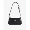 Vivienne Westwood Mens Black Tasha Leather Shoulder Phone Bag