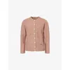 Vivienne Westwood Mens Blush Rubina Orb-embroidery Stretch-wool Blend Cardigan In Pink