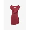 Vivienne Westwood Mens Brick Ginnie Draped Stretch-jersey Mini Dress In Brown