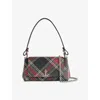 Vivienne Westwood Mens Chelsea Tartan Hazel Check Medium Woven Shoulder Bag In Multi