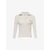 Vivienne Westwood Mens Dusty White Marina Ribbed Cotton And Cashmere Polo Top Xl