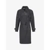 Vivienne Westwood Mens  Classic-collar Belted Cotton Coat In Gray