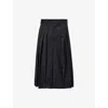 Vivienne Westwood Mens Black High-rise Wide-leg Wool Culottes In Black