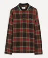 Vivienne Westwood Multicolor Polo Shirt With Orb Decoration On The Chest And All-over Tartan Motif In Cotton Man In Red