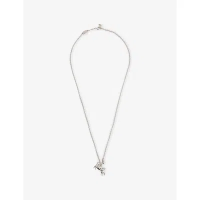 Vivienne Westwood Mens Man. Cheval Platinum-plated Silver Pendant Necklace