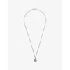 Vivienne Westwood Mens  Man. New Petite Orb Platinum-plated Brass And Crystal Pendant Necklace