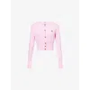 Vivienne Westwood Bea Cardigan Crewneck Long Sleeves In Pink