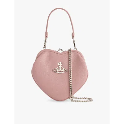 Vivienne Westwood Mens Belle Heart Frame Faux-leather Purse Pink
