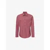 Vivienne Westwood Mens Red Ghost Checked Cotton Shirt In Brown