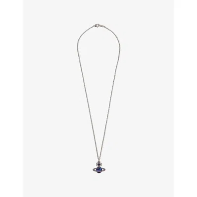 Vivienne Westwood Mens Ruthe / Tanzani / Purple Rina Orb Brass Necklace