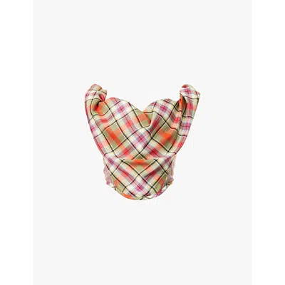 Vivienne Westwood Sunday Corset Top Wool 46 Women In Multi