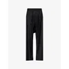 Vivienne Westwood Mens Black Balloon Drawstring-waist Wool Trousers In Black