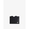 Vivienne Westwood Mens Black Heart Leather Card Holder In Black