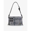 Vivienne Westwood Mens Gingham/vw Black Heather Cotton Shoulder Bag In Gingham/vw Black