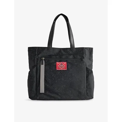 Vivienne Westwood Mens Black Henry Brand-patch Medium Woven Tote Bag