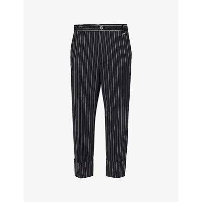 Vivienne Westwood Cropped George Trousers Bi Stretch Suiting Black 52 Men