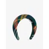 Vivienne Westwood Mens Tartan Wool-blend Headband Aw24-multi In Aw24-multi