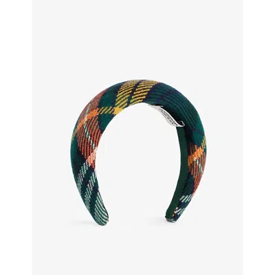 Vivienne Westwood Mens Tartan Wool-blend Headband Aw24-multi