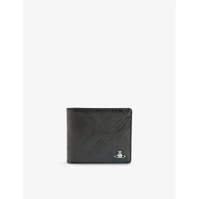 Vivienne Westwood Mens Dark Green Vw Bifold Wallet