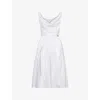 Vivienne Westwood Mens White Sunday Sleeveless Cotton-silk Midi Dress