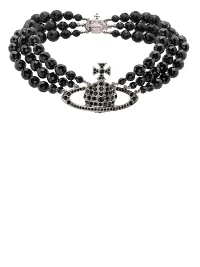 Vivienne Westwood Messaline 3 Row Choker Accessories