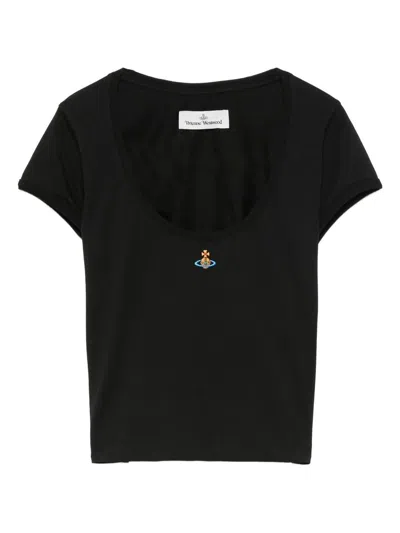 Vivienne Westwood Micro Lollo T Shirt Clothing In Black