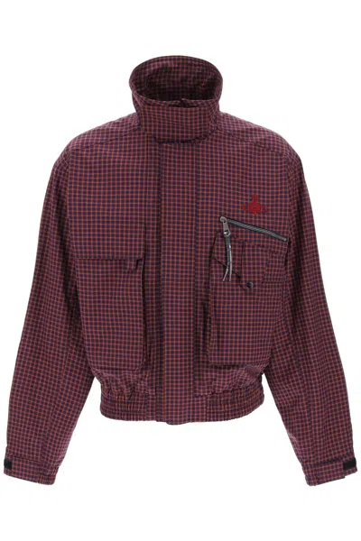 Vivienne Westwood Micro Tartan Memphis Bomber Jacket In Mixed Colours