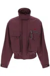 Vivienne Westwood Micro Tartan Memphis Bomber Jacket In Red Navy (blue)