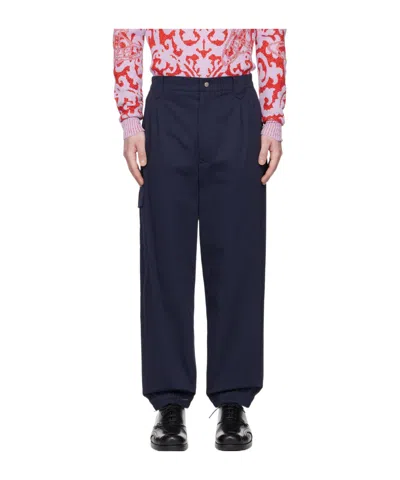 Vivienne Westwood Mid-rise Tapered Trousers In Black