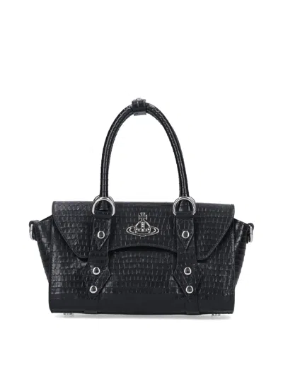Vivienne Westwood Middle Hand Bag In Black
