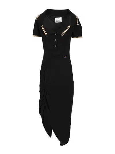 Vivienne Westwood Midi Dress In Black