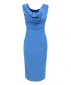 Vivienne Westwood Safety-pin Jacquard Midi Dress In Blue