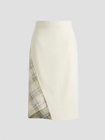 Vivienne Westwood Midi Infinity Skirt In Cream