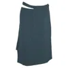 Vivienne Westwood Midi Wrap Skirt In Green Polyester In Green