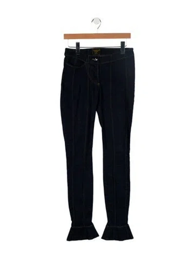 Pre-owned Vivienne Westwood Mid-rise Straight Leg Jeans In Blue
