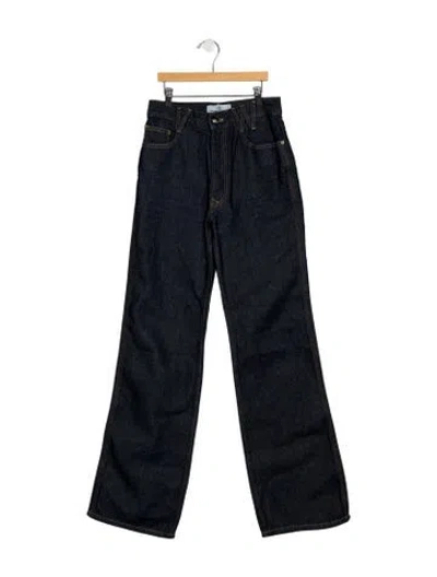 Pre-owned Vivienne Westwood Mid-rise Wide Leg Jeans In Blue