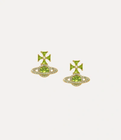 Vivienne Westwood Mila Earrings Gold-peridot-yellow-cz Gold-peridot-yellow-cz Women