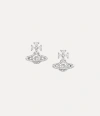 Vivienne Westwood Mila Earrings Silver Cubic Zirconia Women In Silver