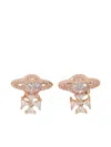 Vivienne Westwood Mila Orb Cross Earrings In Pink