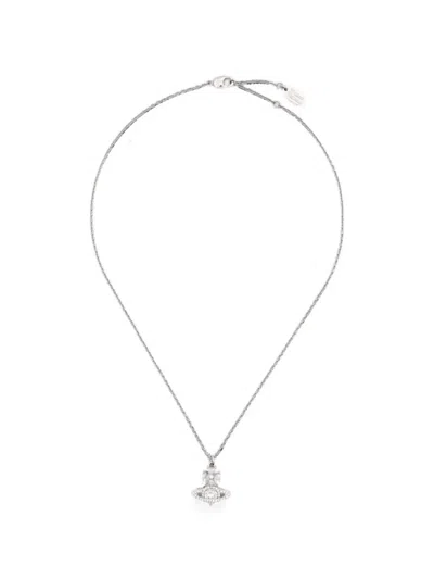 Vivienne Westwood Mila Orb Pendant Necklace In Silver