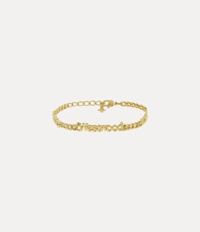 Vivienne Westwood Millicent Bracelet Gold Swarovski Crystals Women In Brown